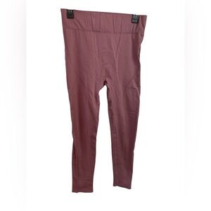 Fabletics High-Waisted Leggings Size L Mauve 34” Inseam Athletic Activewear